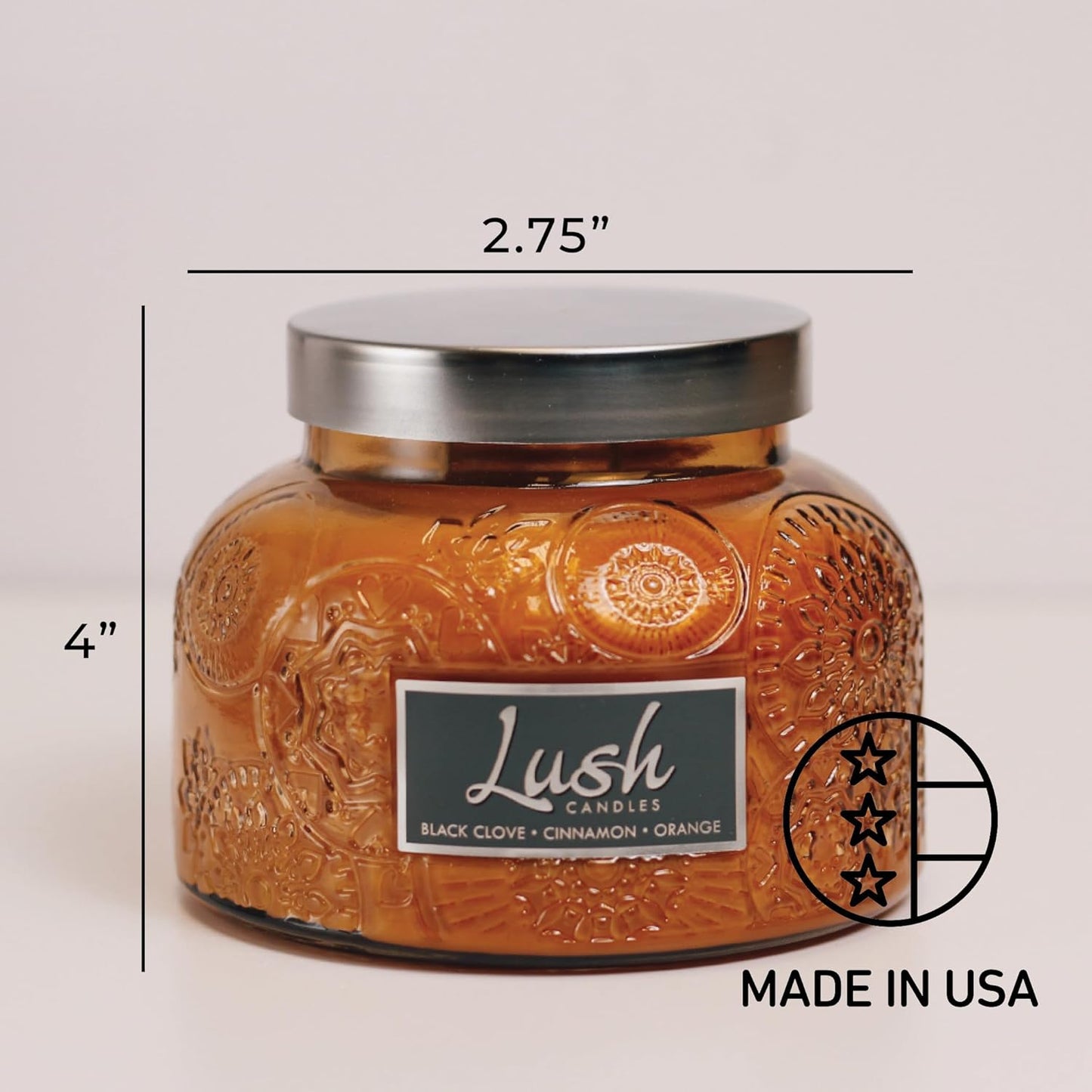 Luxury Aromatherapy Black Clove Cinnamon Orange Candle