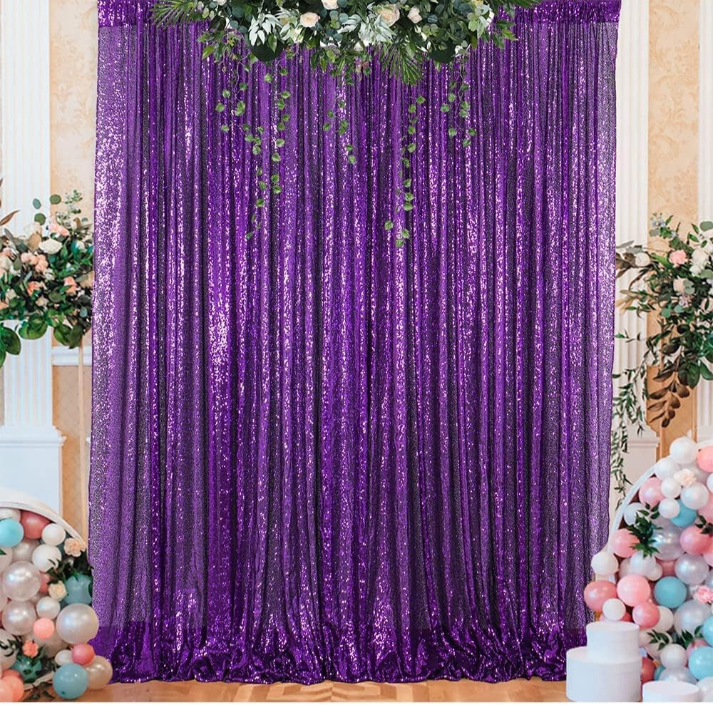 Purple Sequin Backdrop - 1