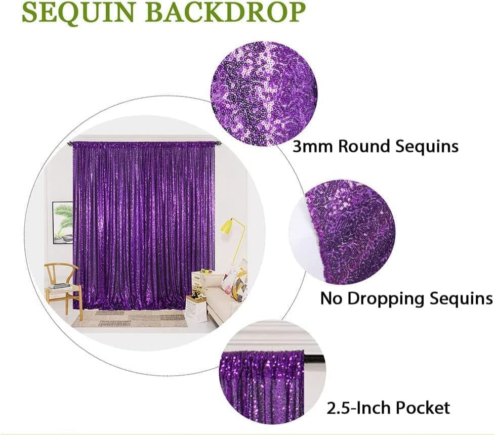 Purple Sequin Backdrop - 1