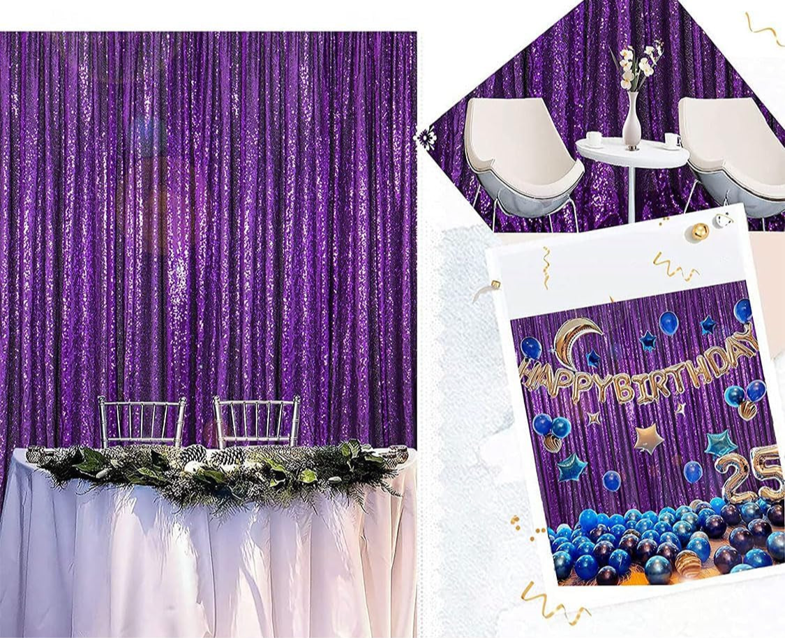 Purple Sequin Backdrop - 1
