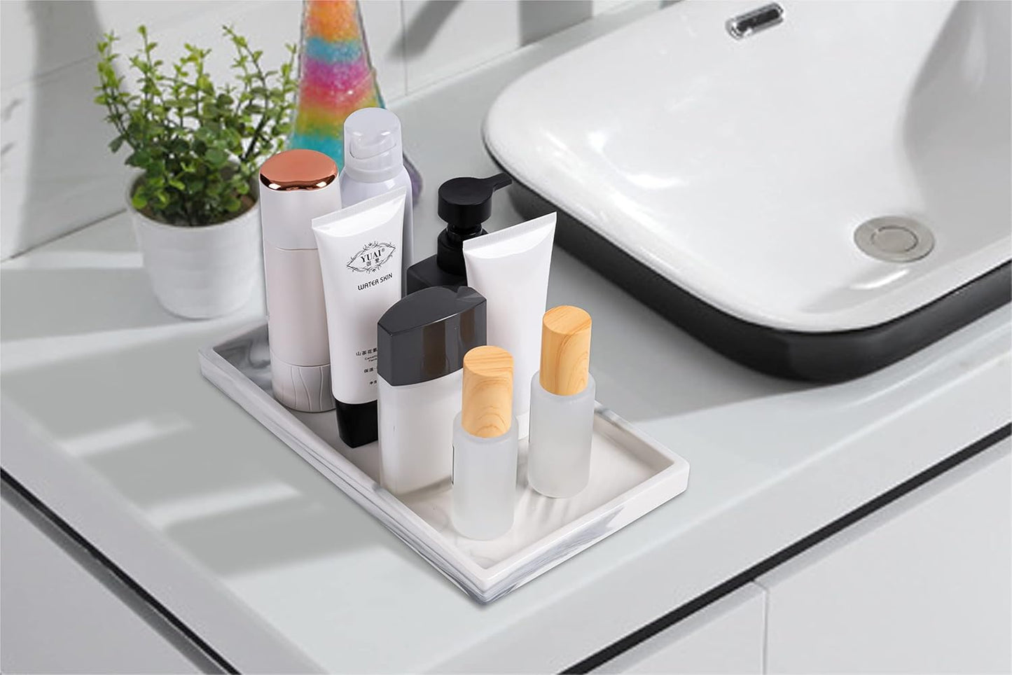 Marble Pattern Ceramic Tray