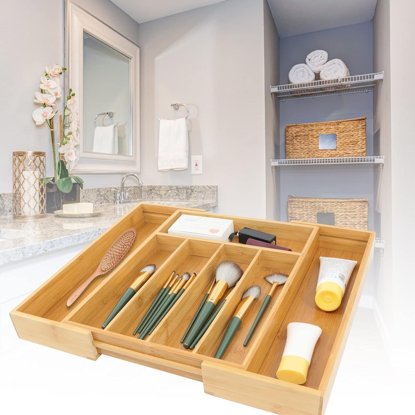 Bamboo Cutlery Tray 