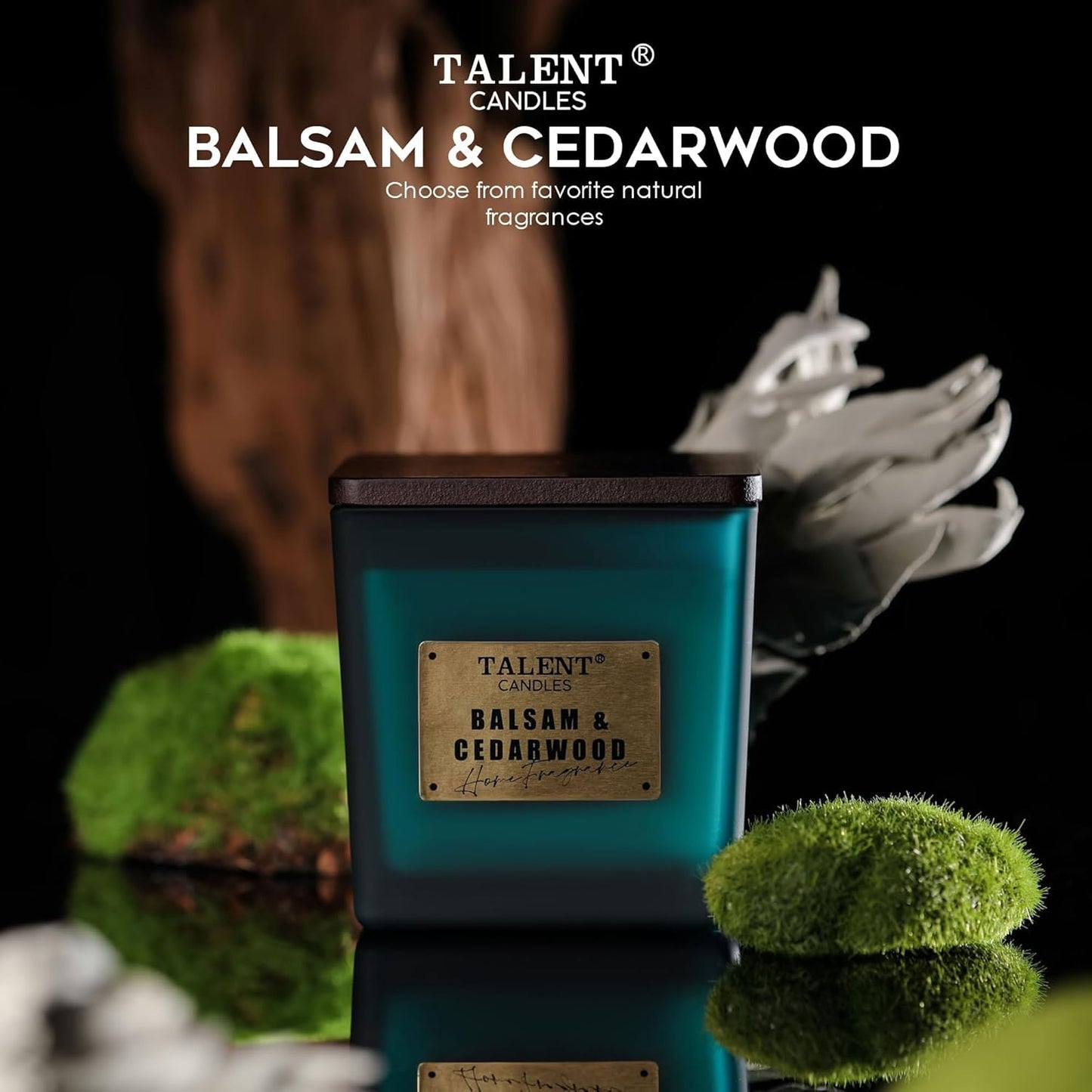 Luxury Aromatherapy Balsam Cedarwood Natural Candle 