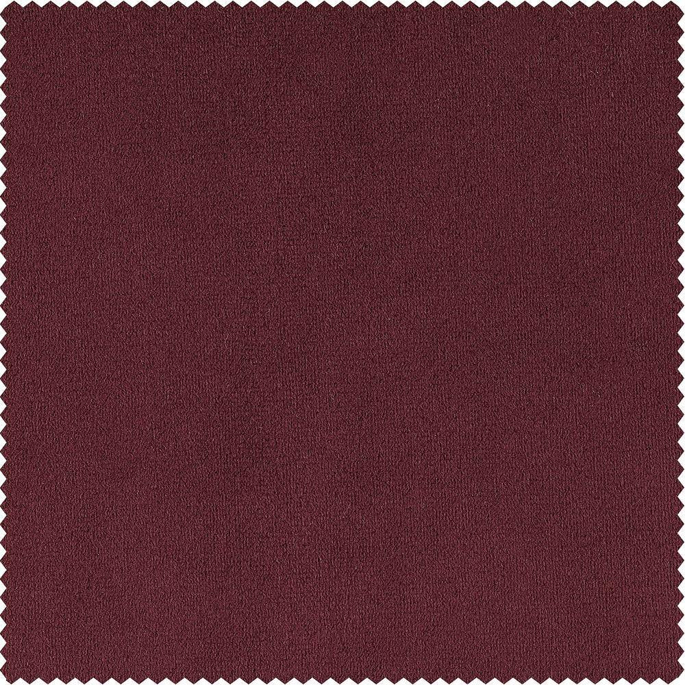 Burgundy Velvet Rod Pocket Blackout Curtain - 50 In. W X 108 In. L (1 Panel)