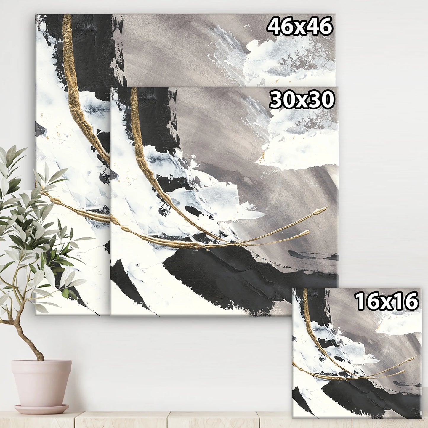 Glam Canvas 16”x16”