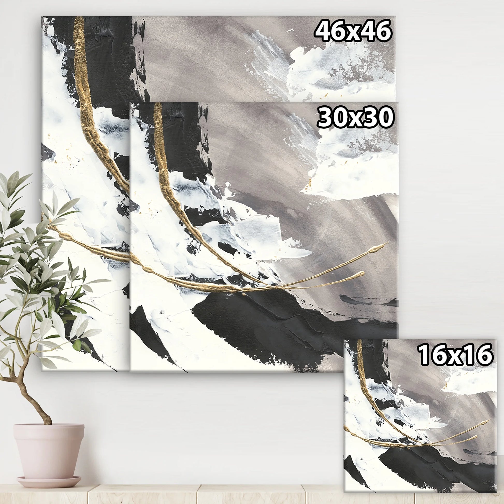 Glam Canvas 16”x16”