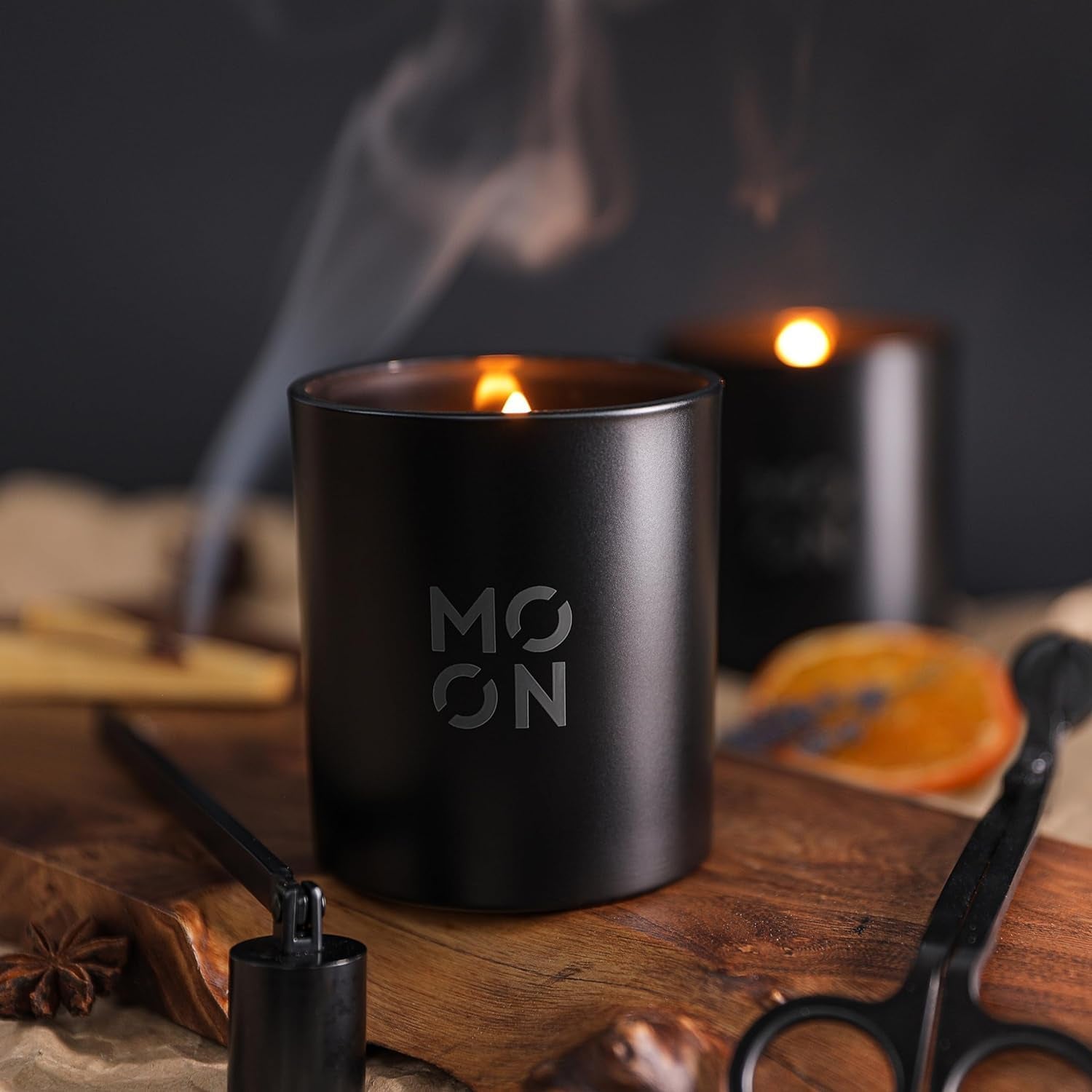 Luxury Aromatherapy Coconut Wood Wick Natural Soy Candle 