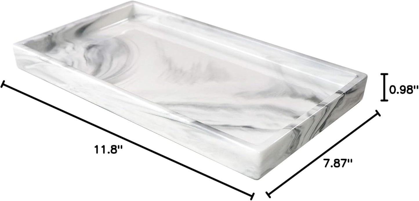 Marble Pattern Ceramic Tray 