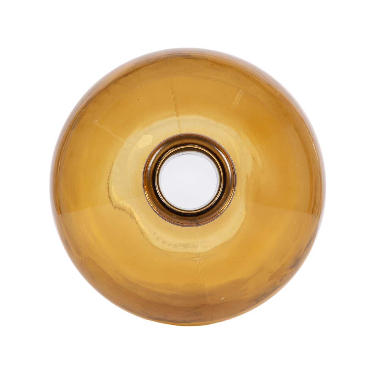 Amber Glass Vases - Set of 2