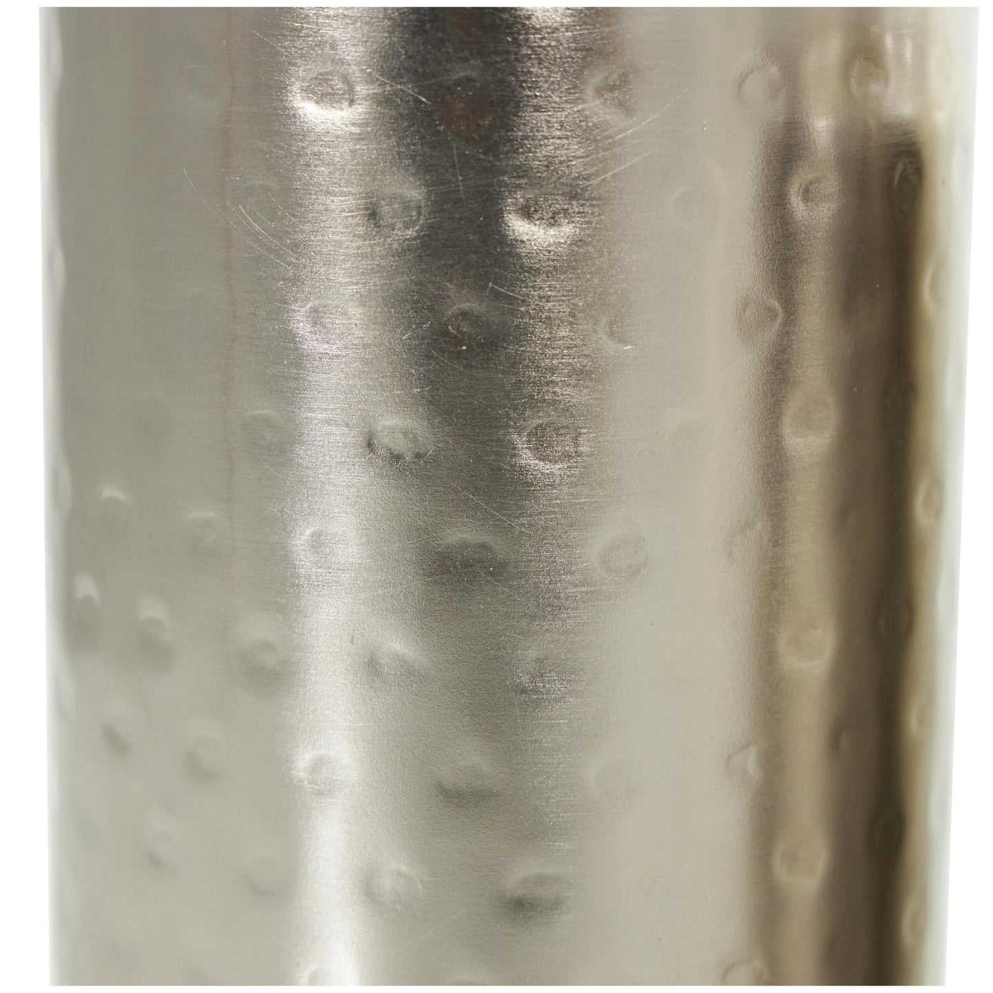 Silver Metal Pillar Candle Holder - Set of 3