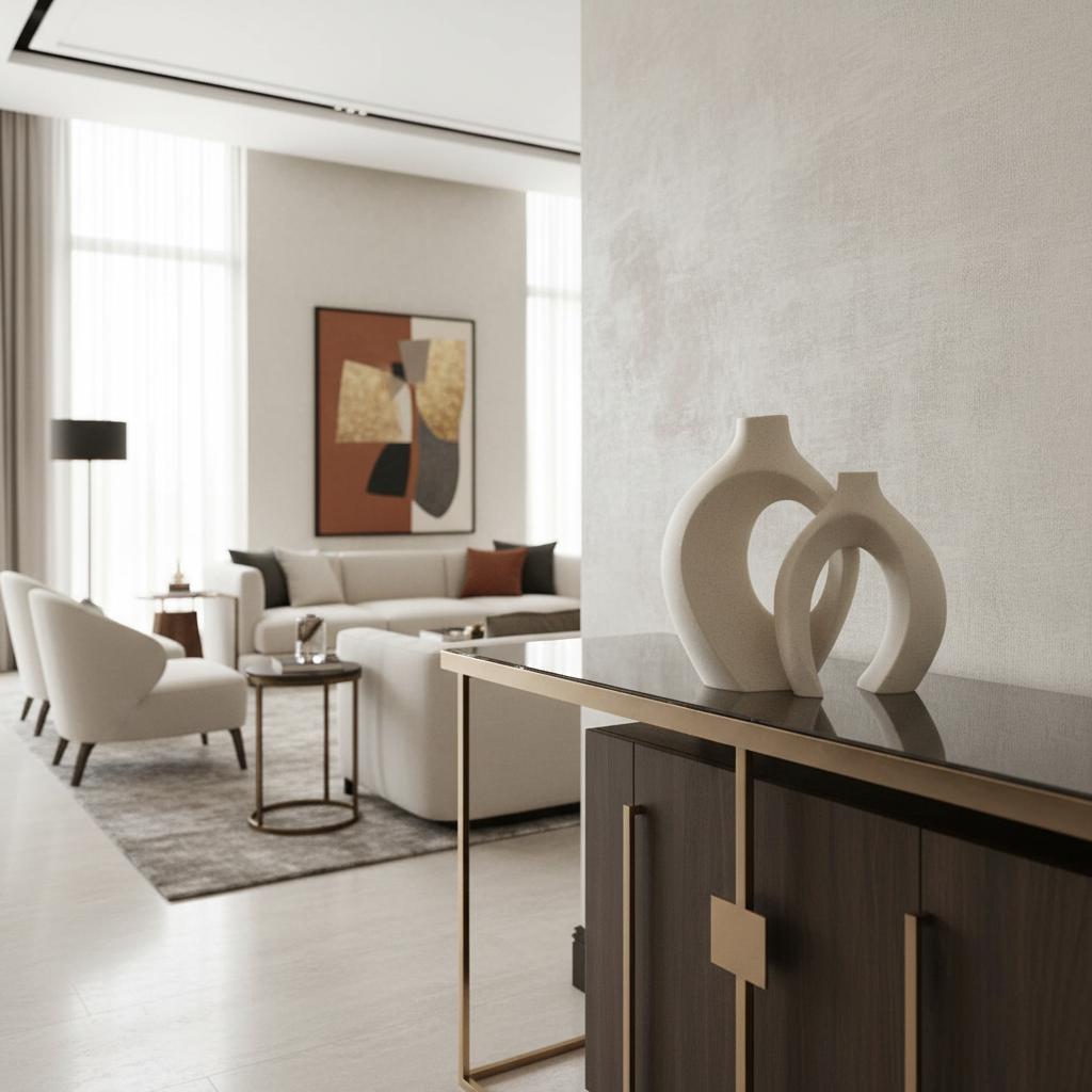 Abstract Handmade Ceramic Vases - Set of 2