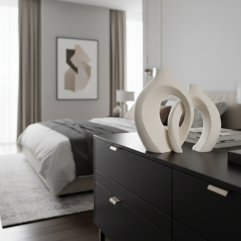 Abstract Handmade Ceramic Vases - Set of 2