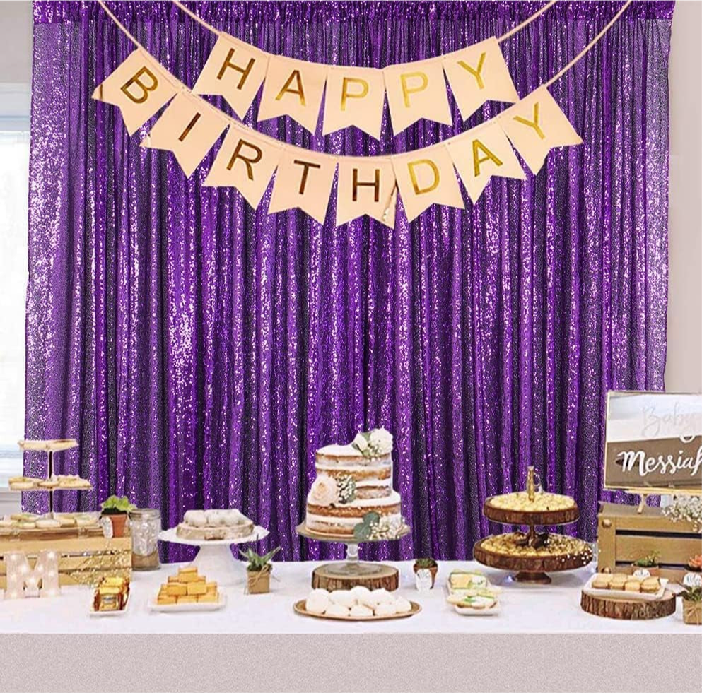 Purple Sequin Backdrop - 1