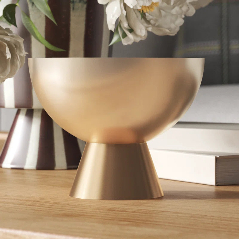 Glam Gold Corla Handmade Metal Decorative Bowl