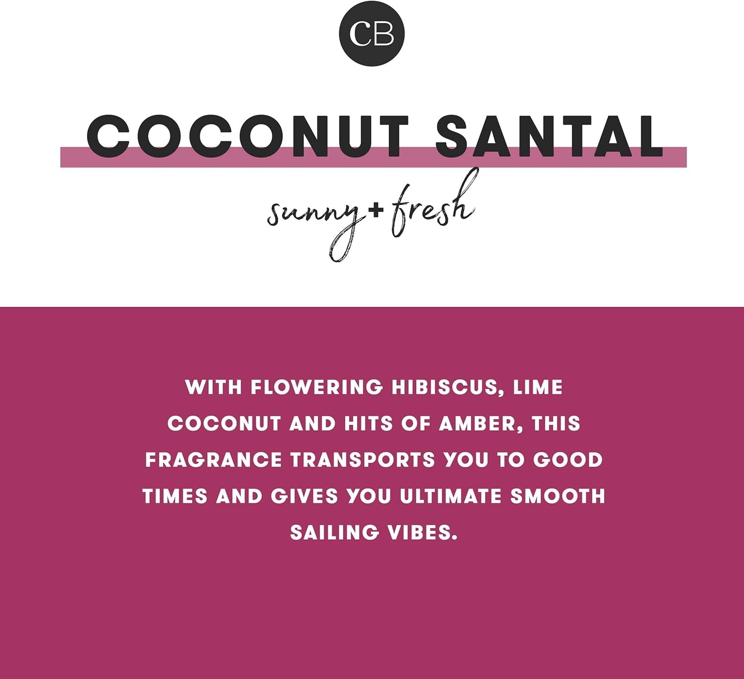 Luxury Aromatherapy Coconut Santal Candle 