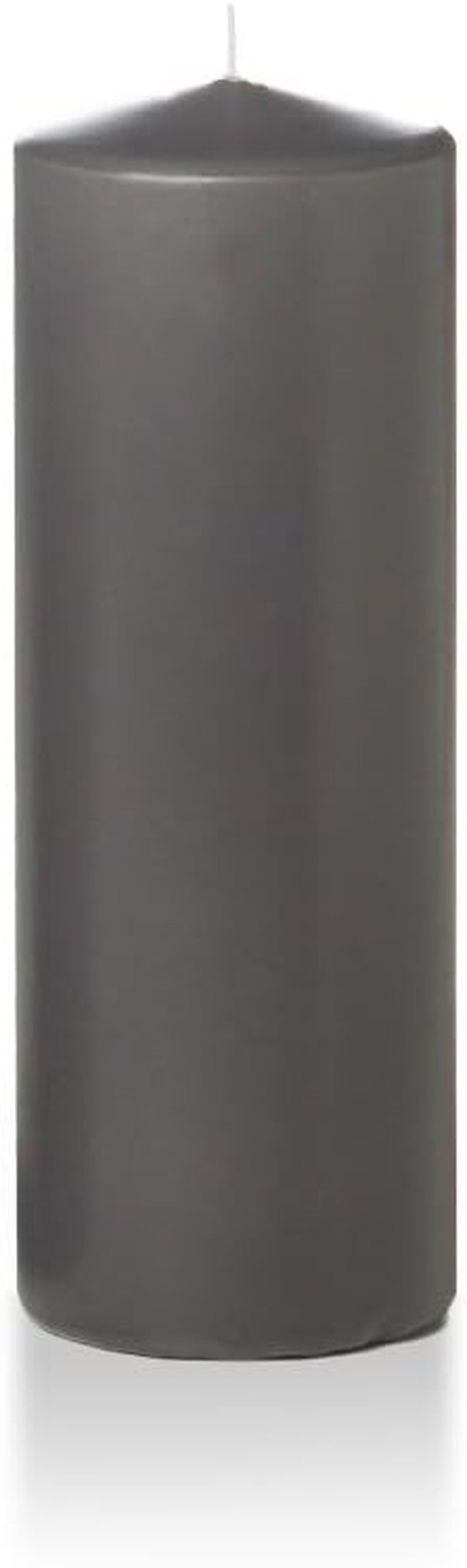 Luxury Gray Pillar Candles - 3 Pack 