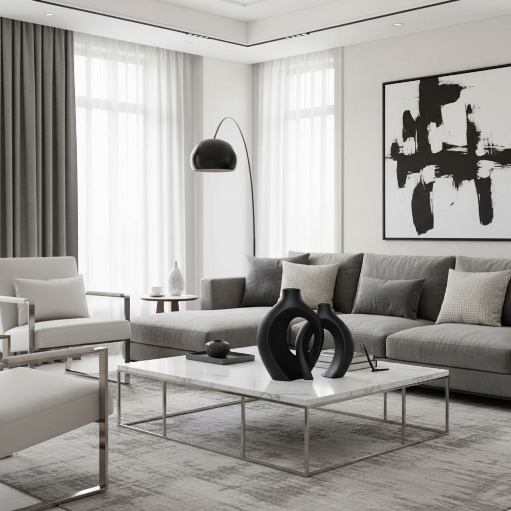 Abstract Handmade Ceramic Vases - Set of 2